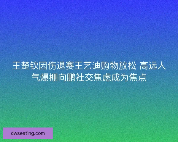 王楚钦因伤退赛王艺迪购物放松 高远人气爆棚向鹏社交焦虑成为焦点